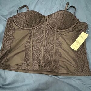 No Boundaries Black Lace Bustier